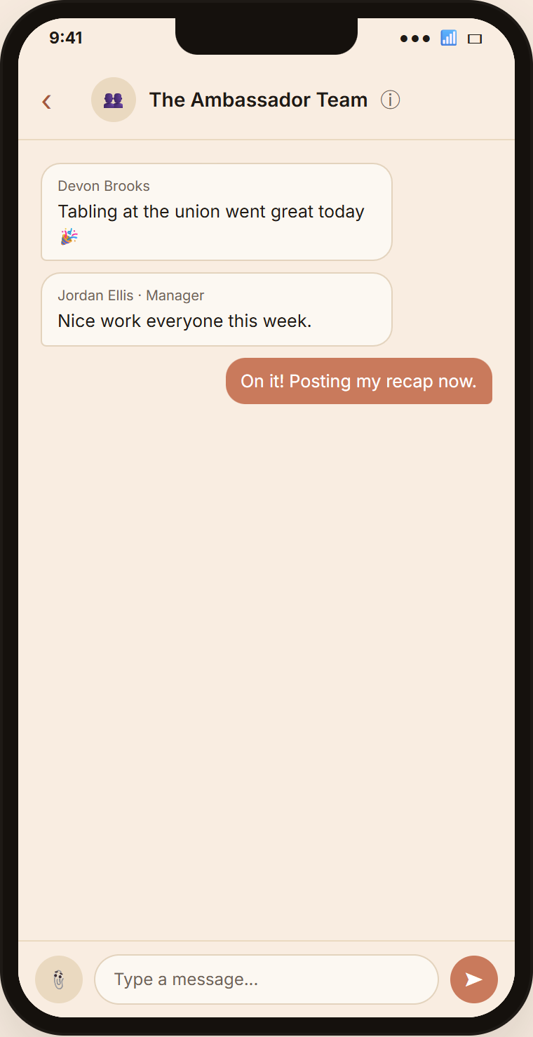 Growth Connectors team chat