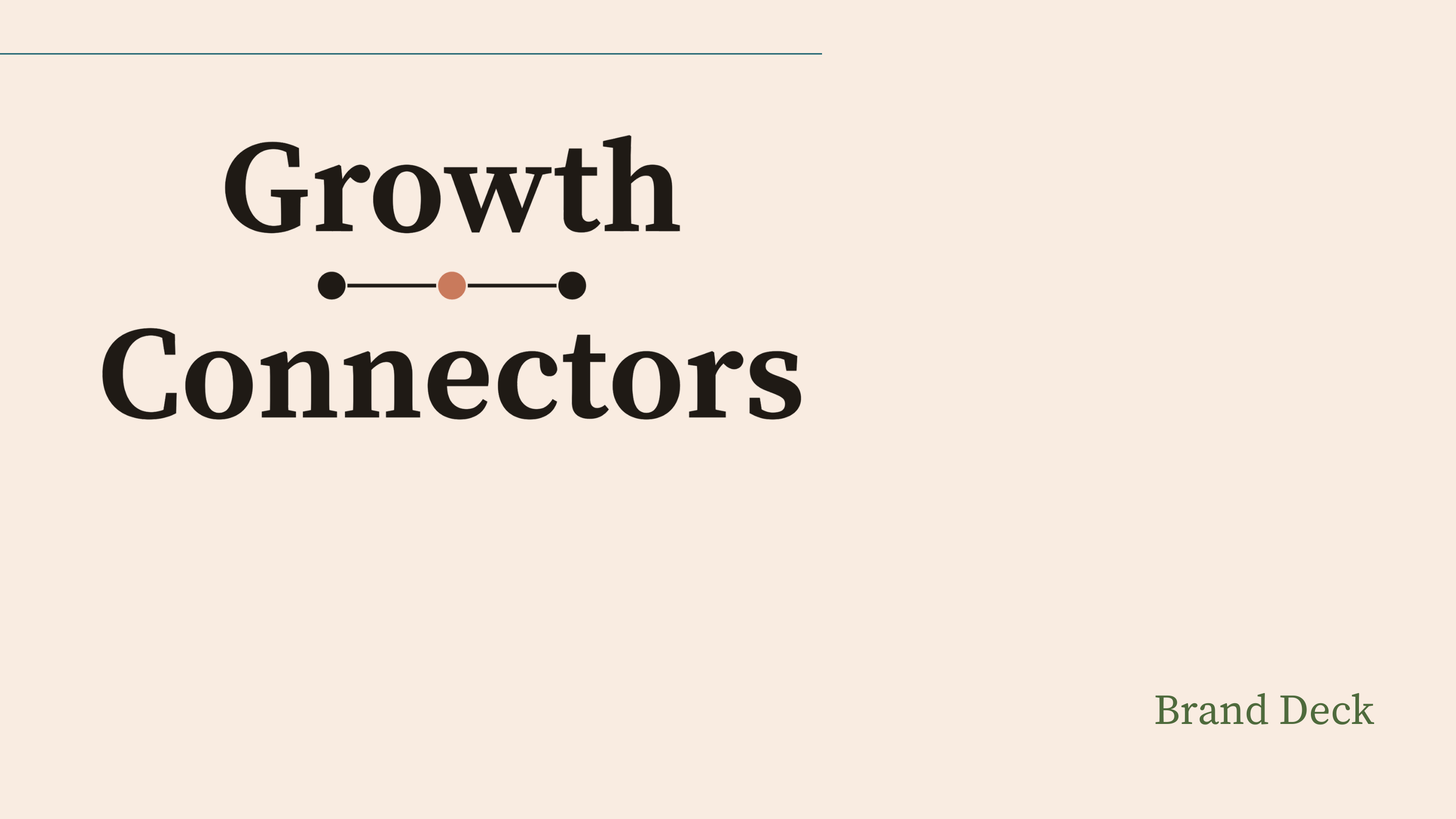 Growth Connectors brand deck cover
